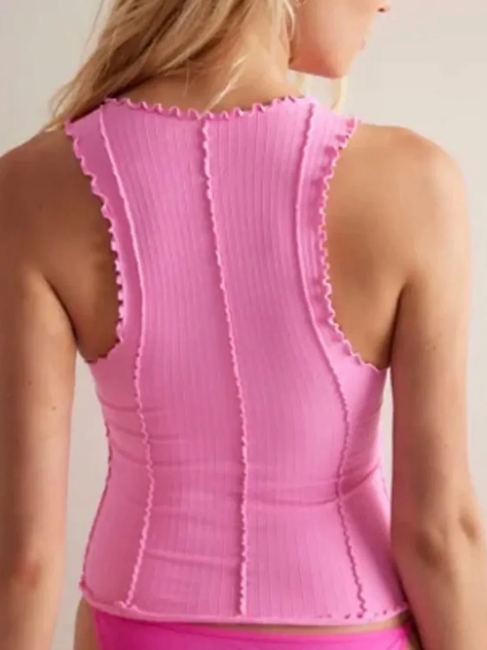 NWT Free People Better This Way Tank in Blushing Coral